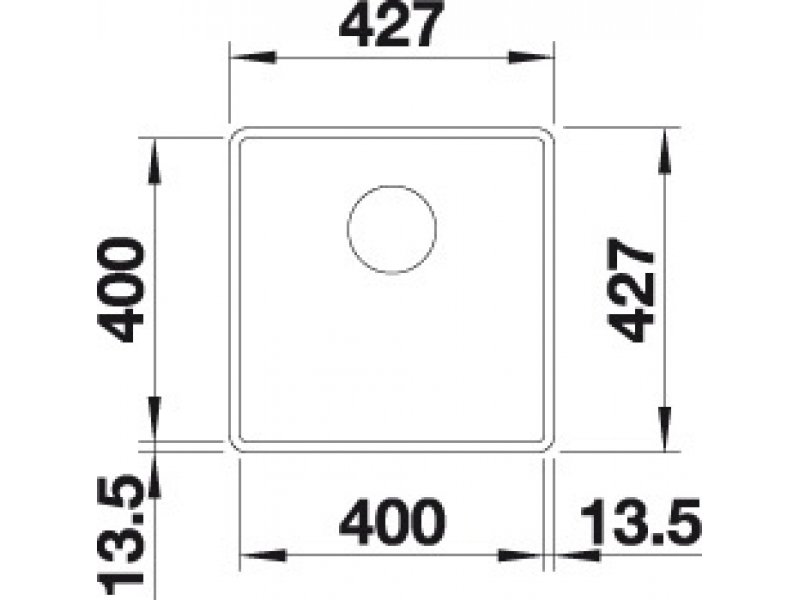 Купить Мойка Blanco Subline 400-F 523497 белый