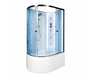 Душевая кабина Deto Em EM4511 L/R N LED гм 110 x 80 см, без крыши, с Led подсветкой, с гидромассажем