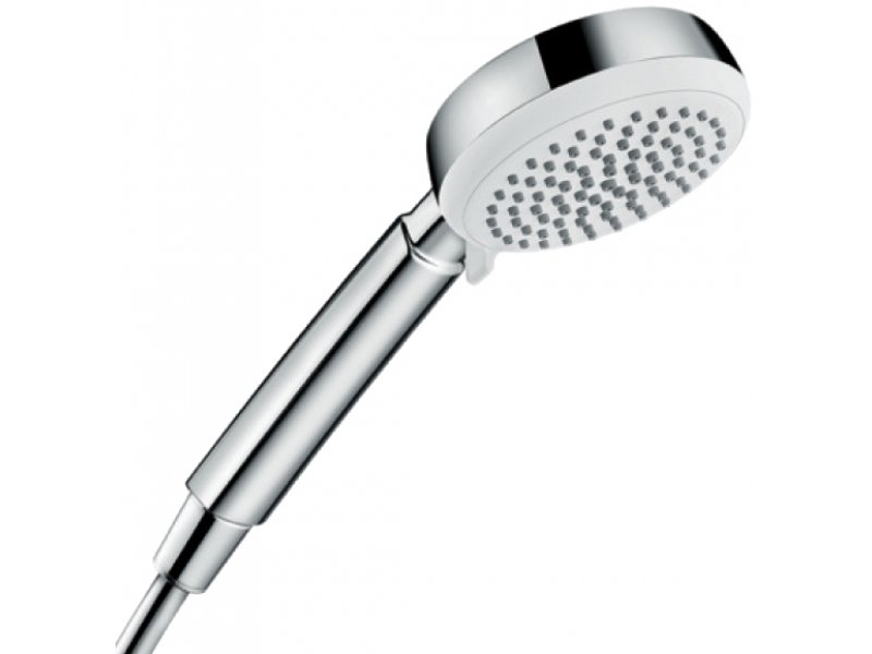 Купить Душевой гарнитур Hansgrohe Crometta 100 Vario 26657400, штанга 90 см, белый/хром