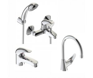 Комплект смесителей Vidima Orion OR001ON (BA001AA/BA004AA/BA365ZZ), хром