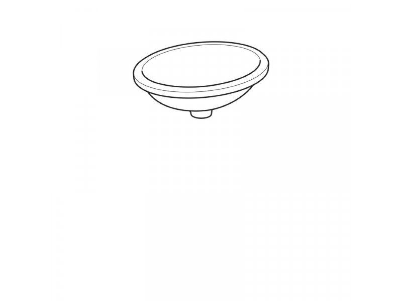 Купить Раковина Geberit Variform 500.750.01.2, 48 x 42 см, белая