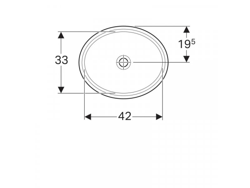 Купить Раковина Geberit Variform 500.750.01.2, 48 x 42 см, белая