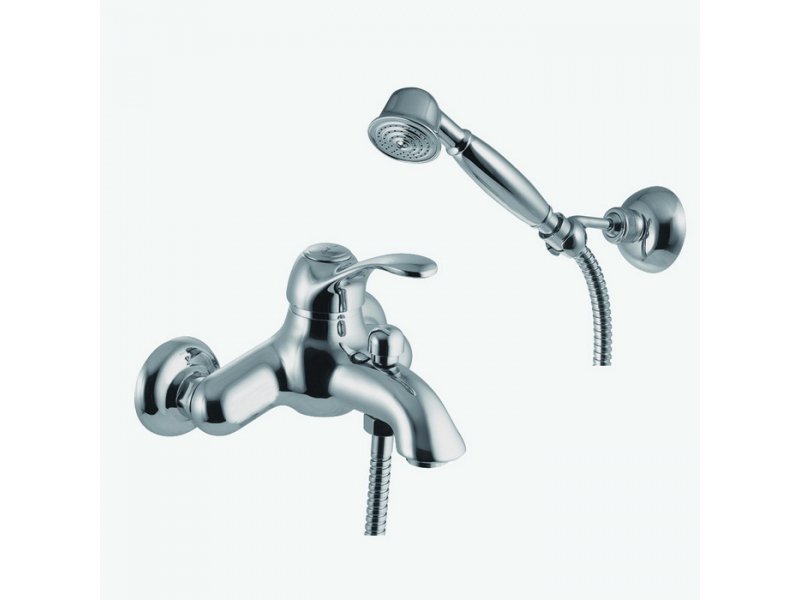 Купить Смеситель Fima Carlo Frattini Lamp F3304CR для ванны с душевым комплектом, хром