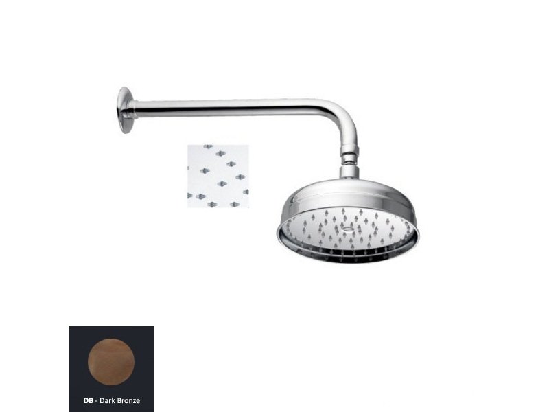 Купить Верхний душ Nicolazzi Doccia Classica 5702DB30, d-300 мм, 1 режим струи, с держателем, бронза