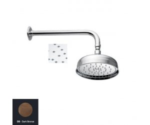 Верхний душ Nicolazzi Doccia Classica 5702DB30, d-300 мм, 1 режим струи, с держателем, бронза