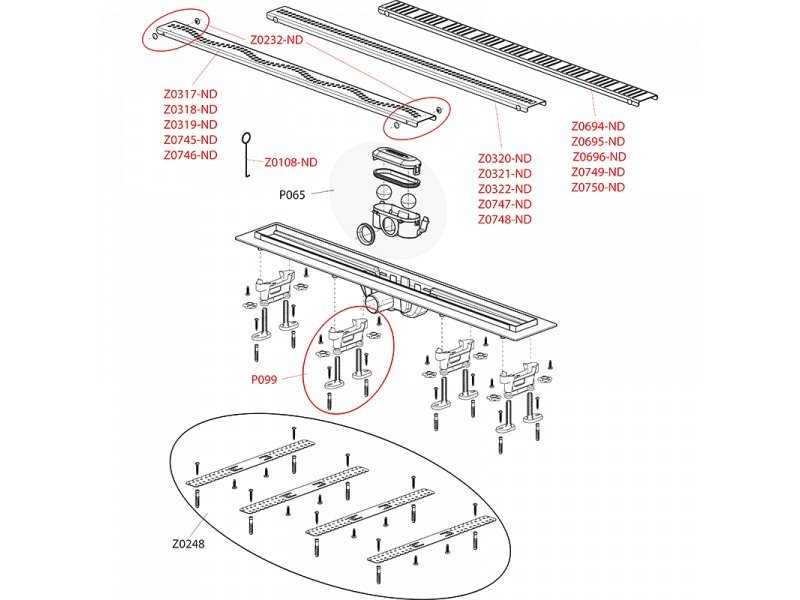 Купить Душевой лоток AlcaPlast APZ10- 950 Simple