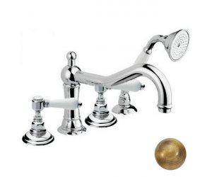 Смеситель Nicolazzi Dames Anglaises 1449BZ78 для ванны и душа, бронза, ручки P. Mont Blanc