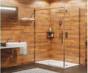 Душевой уголок WasserKRAFT 15R37, 140 х 100 х 200 см, стекло прозрачное