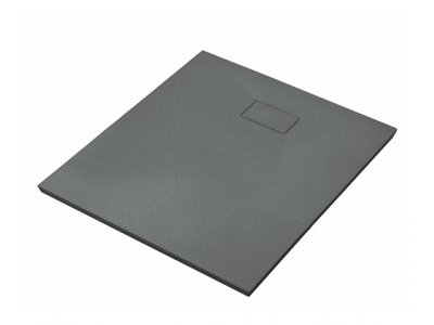 Душевой поддон WasserKRAFT 74T03, квадратный, 90 х 90 см, SMC (стеклопластик), черный