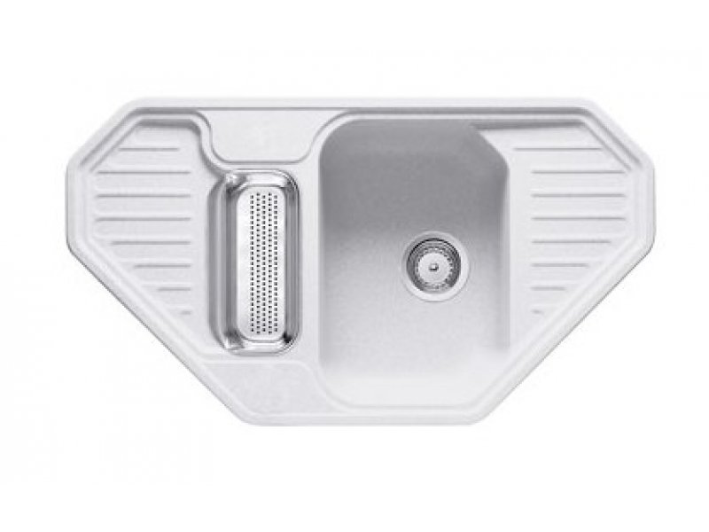 Купить Мойка угловая Franke EUROFORM EFG 682 E, 114.0185.080, гранит, установка сверху, цвет графит, 90,5*50,5 см