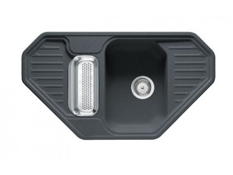 Купить Мойка угловая Franke EUROFORM EFG 682 E, 114.0185.080, гранит, установка сверху, цвет графит, 90,5*50,5 см