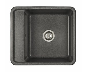 Кухонная мойка Акватон Беллис 57 прямоугольная, графит, 1A724932BS210