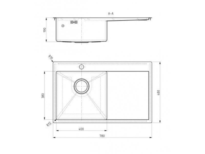 Купить Мойка кухонная Alveus Quarto 30 BRS-90 1124384, 780 x 480 мм