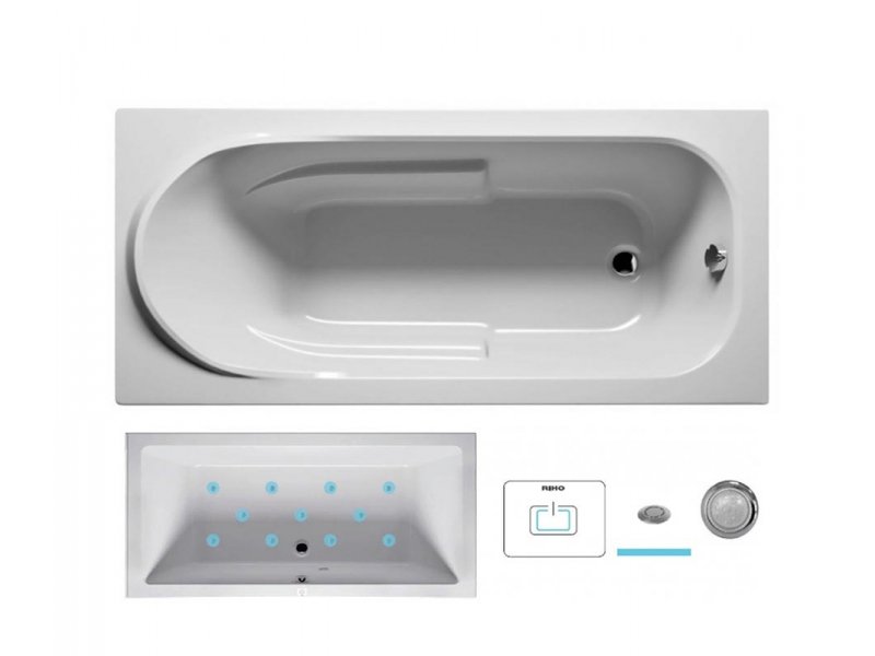 Купить Ванна гидромассажная Riho Columbia 175 x 80 см, AIR