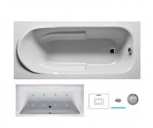 Ванна гидромассажная Riho Columbia 175 x 80 см, AIR