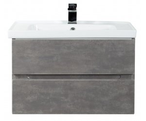 Тумба под раковину Art&Max Techno 90 см подвесная, айс какао, AM-Techno-900-2C-SO-FC305