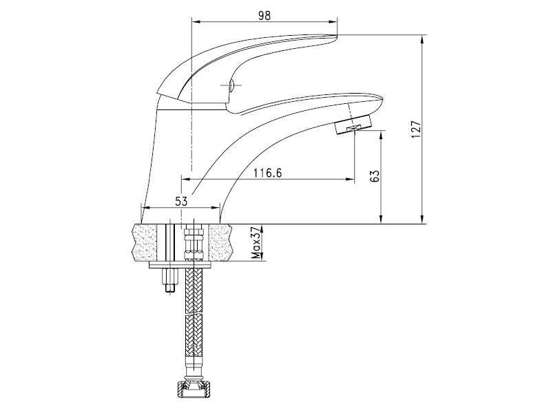 Купить Смеситель Aquanet Cobra SD90363 (187202) для раковины