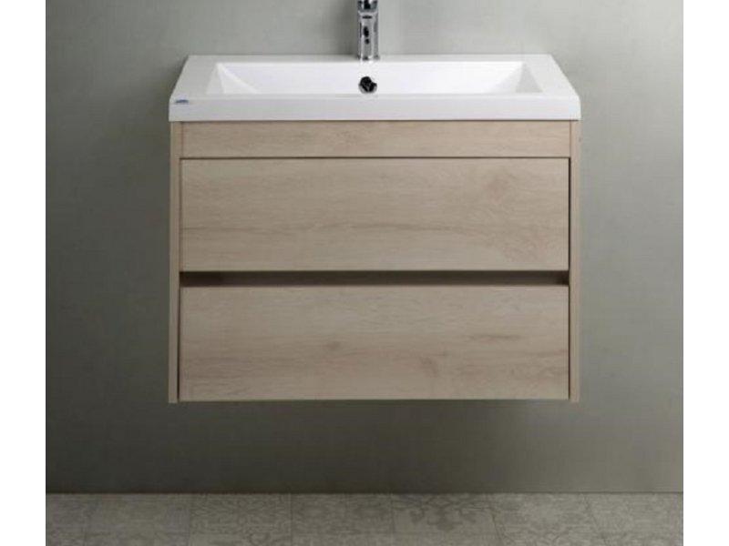 Купить Тумба под раковину Art&Max Family-750-2C-SO-PB, 75 x 48 x 55 см подвесная, бежевый (Pino Bianco)