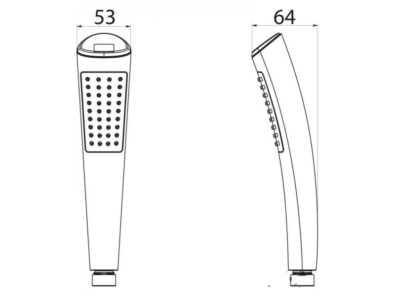 Купить Ручной душ BelBagno BB-D1LED-CRM с цифровым индикатором температуры