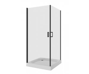 Душевой уголок Niagara Nova 100 х 100 см, профиль черный, стекло прозрачное, NG-6804-08 BLACK