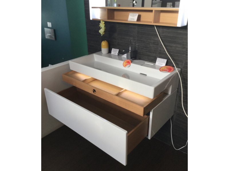 Купить Тумба под раковину Jacob Delafon Terrace 80 см, EB1186-G1C, белый лак