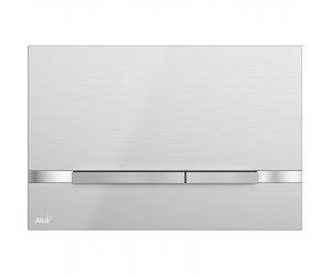 Клавиша смыва AlcaPlast Stripe Inox, хром