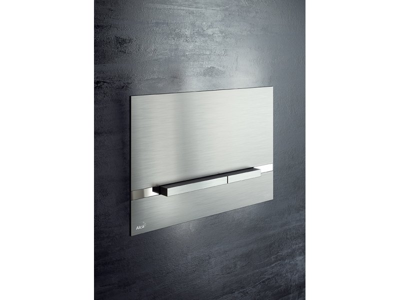 Купить Клавиша смыва AlcaPlast Stripe Inox, хром