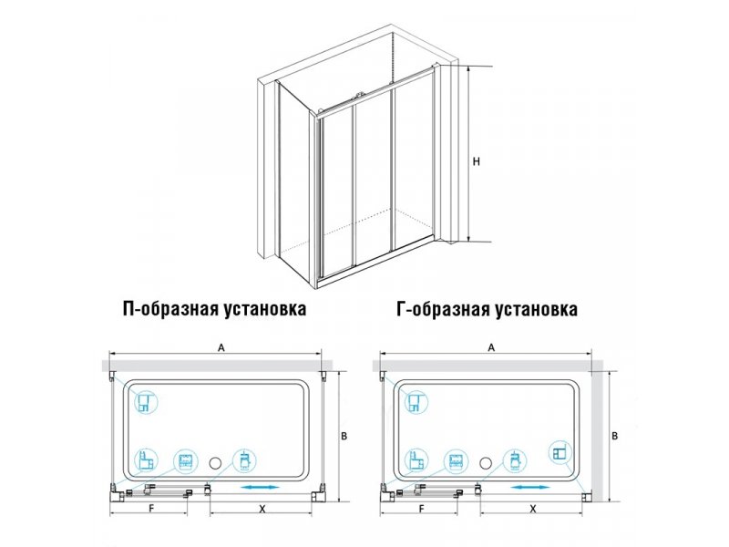 Купить Душевой уголок RGW CL-40, 04094090-11, 90 х 100 x 185 см, дверь раздвижная, стекло прозрачное, хром