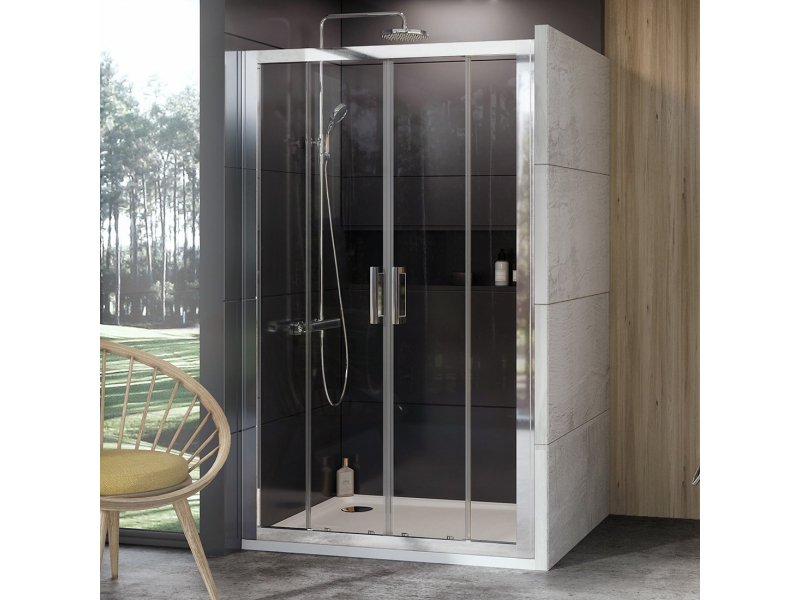 Купить Душевая дверь Ravak 10 10DP4-130, профиль блестящий, витраж транспарент, 0ZKJ0C00Z1