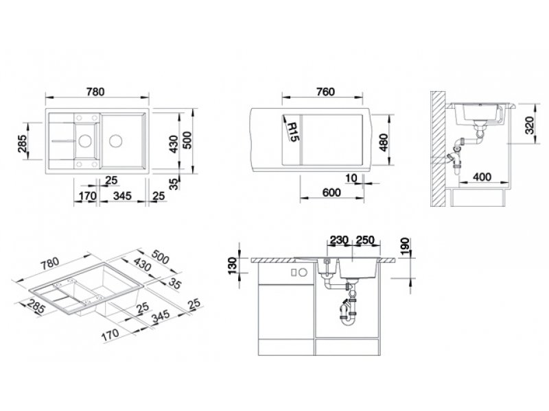 Купить Мойка Blanco Metra 6S Compact 513469, жасмин