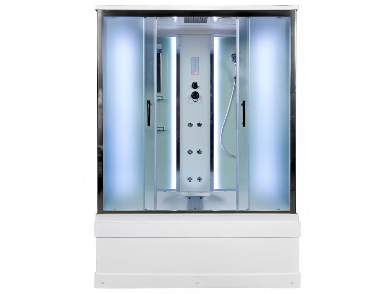 Купить Душевая кабина Deto Em EM4517 LED гм 170 x 85 см, с крышей, с Led подсветкой, с гидромассажем