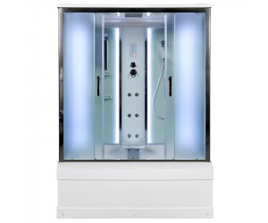 Душевая кабина Deto Em EM4517 LED гм 170 x 85 см, с крышей, с Led подсветкой, с гидромассажем