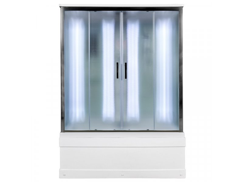 Купить Душевая кабина Deto Em EM4517 LED гм 170 x 85 см, с крышей, с Led подсветкой, с гидромассажем