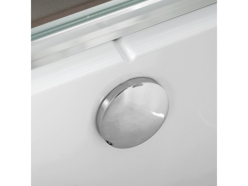 Купить Душевая кабина Deto Em EM4517 LED гм 170 x 85 см, с крышей, с Led подсветкой, с гидромассажем