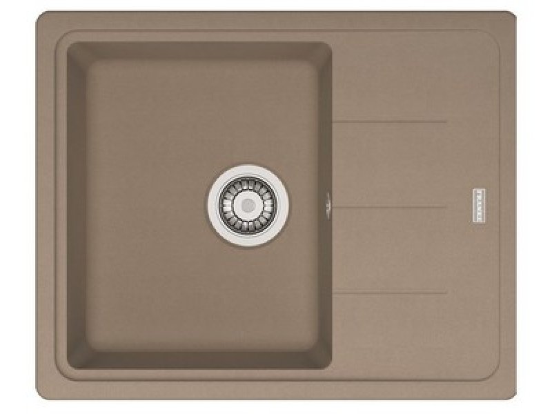 Купить Мойка Franke BASIS BFG 611 C, 114.0313.334, гранит, установка сверху, оборачиваемая, цвет миндаль, 62*50 см