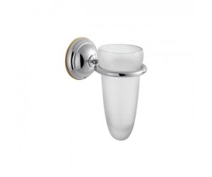 Стакан с держателем Axor Carlton 41434090, хром с золотом