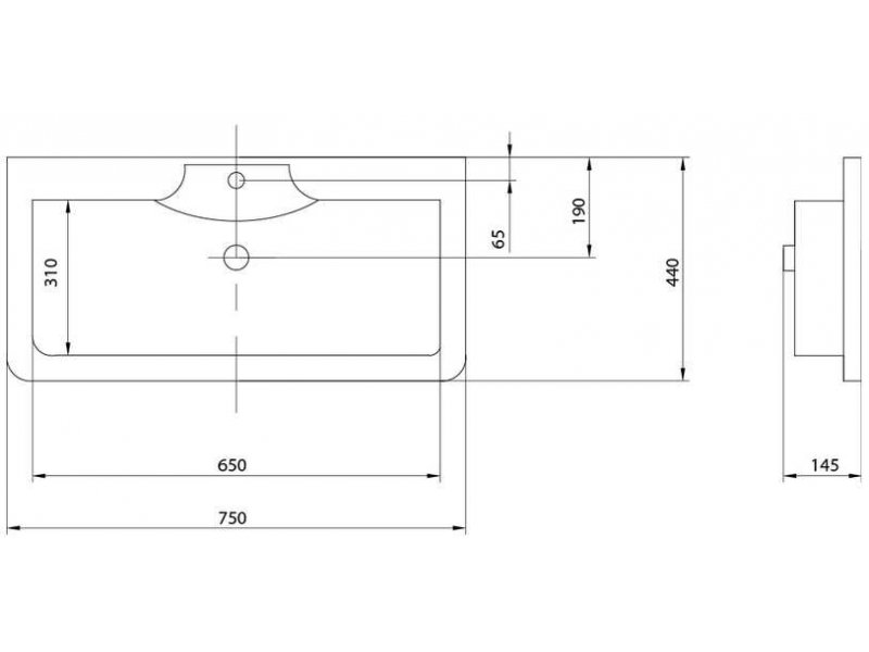Купить Раковина Акватон Сиена М 750 1A70613KSN010
