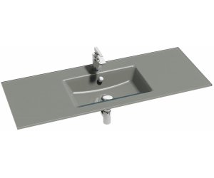 Раковина-столешница стеклянная Jacob Delafon VOX EB2101-DD2, 120 х 46 см, серая, глянцевая