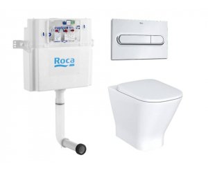 Инсталляция с приставным унитазом Roca Gap, крышка микролифт 7.8931.0.900.0