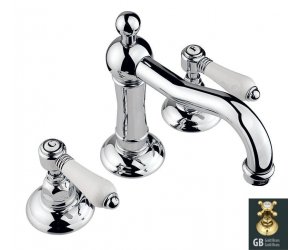 Смеситель Nicolazzi Dames Anglaises 1409GB78 для раковины, гальваническое золото, ручки P. Mont Blanc