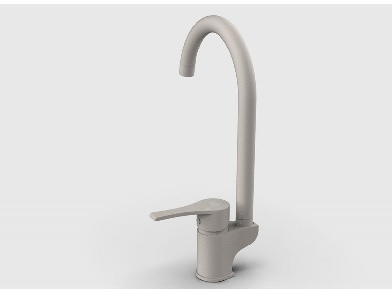Купить Смеситель GPD Atros MTE65-KG, для кухонной мойки, кремовый гранит