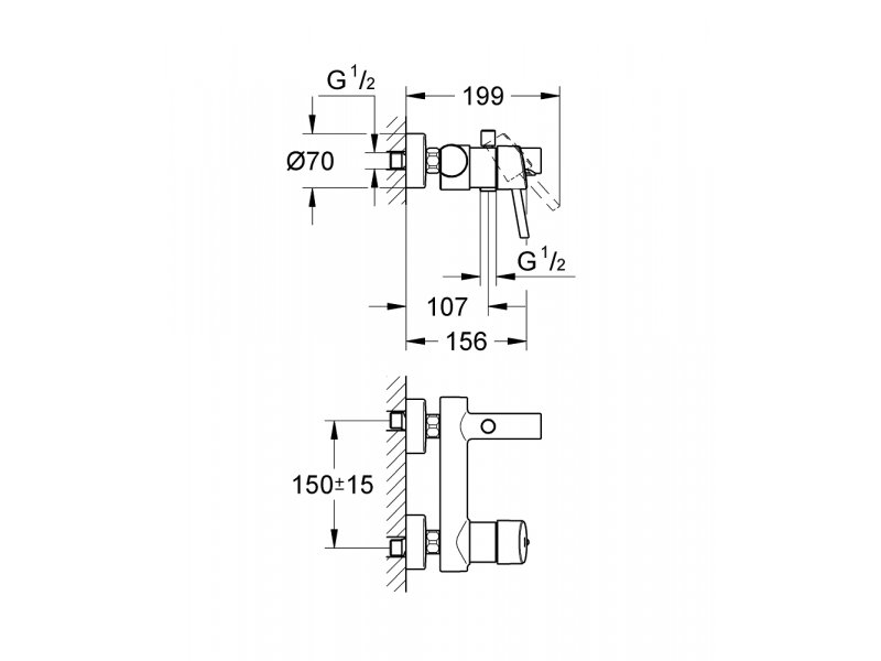 Купить Смеситель Grohe Concetto 32211001 New для ванны/душа