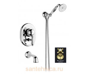 Смеситель Nicolazzi Classico Monokomandi 3400GB76 для ванны, гальваническое золото/Mont Blanc