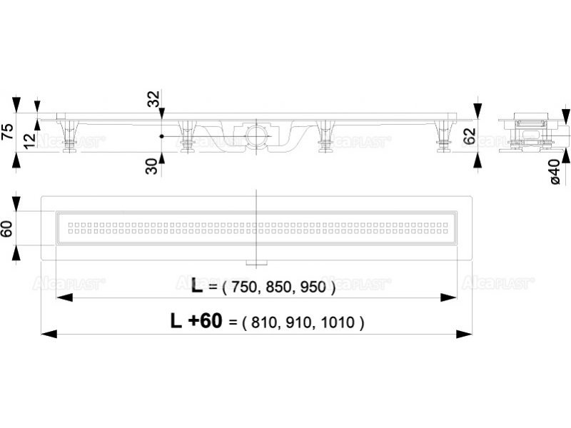 Купить Душевой лоток AlcaPlast APZ9-550M Simple
