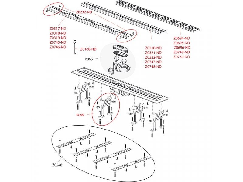 Купить Душевой лоток AlcaPlast APZ9-550M Simple