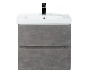 Тумба под раковину Art&Max Techno 60 см подвесная, айс какао, AM-Techno-600-2C-SO-FC305