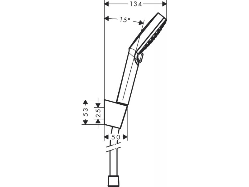 Купить Душевой гарнитур Hansgrohe Crometta Vario EcoSmart 26694400, шланг 160 см, белый/хром