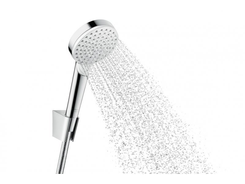 Купить Душевой гарнитур Hansgrohe Crometta Vario EcoSmart 26694400, шланг 160 см, белый/хром