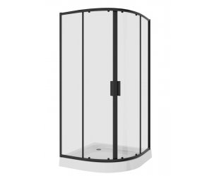 Душевой уголок Niagara Nova 100 х 100 см, профиль черный, стекло прозрачное, NG-6807-08 BLACK
