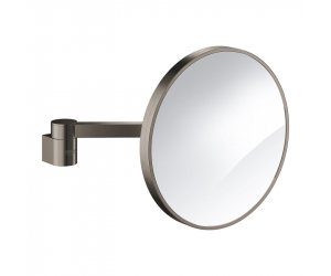 Косметическое зеркало с увеличением в 7 раз Grohe Selection 41077AL0, черный графит матовый